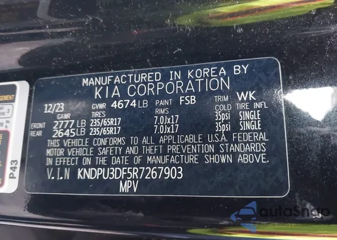 2024 Kia Sportage Lx from USA, damaged, VIN KNDPU3DF5R7267903